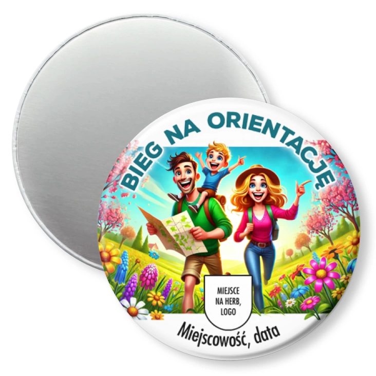 przypinka magnes Bieg na orientację