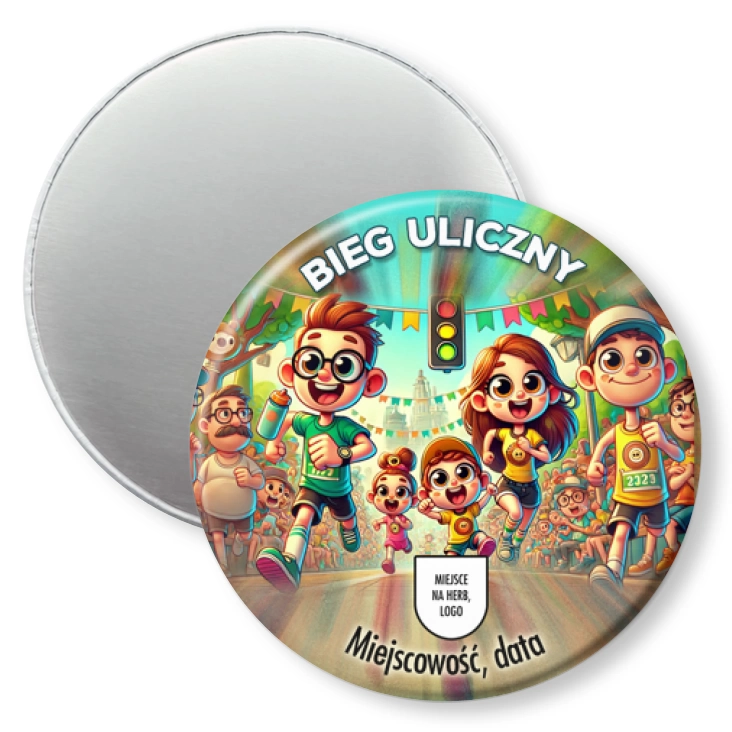 przypinka magnes Bieg uliczny