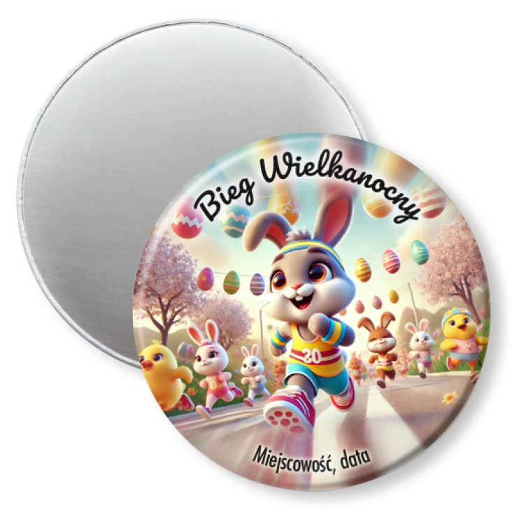 przypinka magnes Bieg Wielkanocny