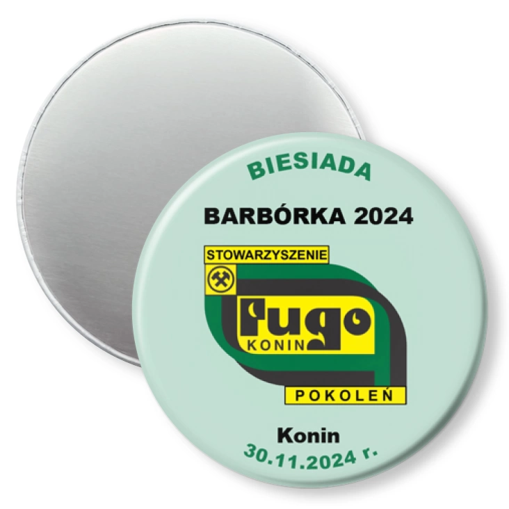 przypinka magnes Biesiada Barbórka 2024 Konin