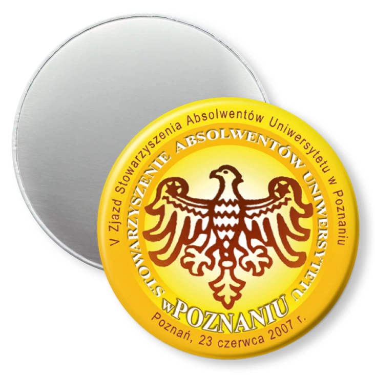 przypinka magnes V Zjazd Absolwentów UAM Poznań 2007