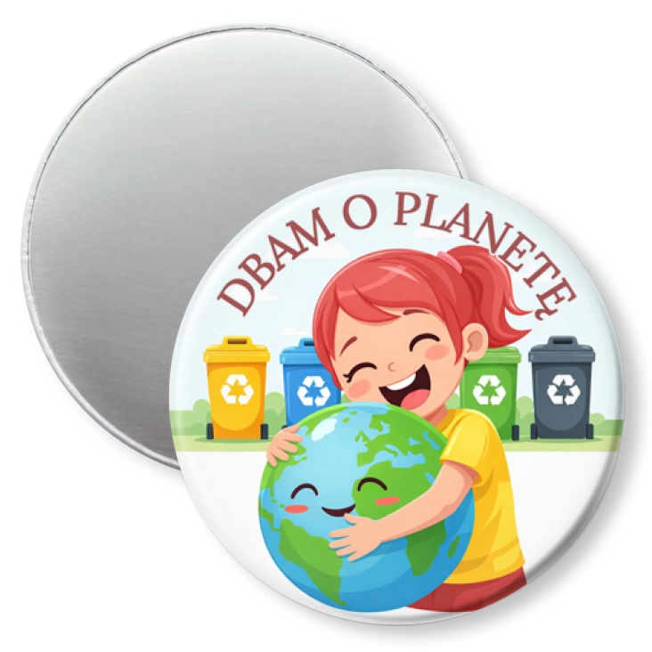 przypinka magnes Dbam o planetę