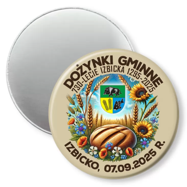 przypinka magnes Dożynki Gminne Izbicko 2025