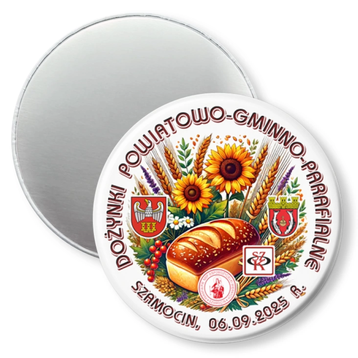 przypinka magnes Dożynki Szamocin 2025