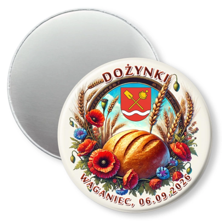przypinka magnes Dożynki Waganiec 2026