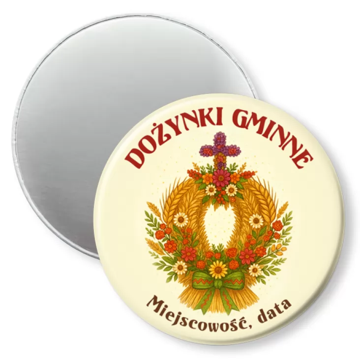 przypinka magnes Dożynki wieniec dożynkowy