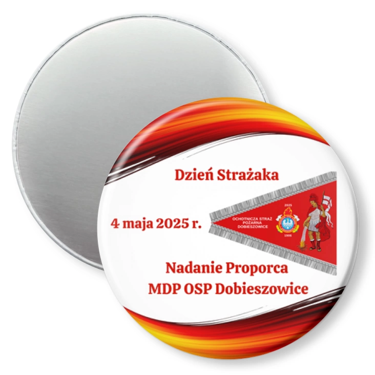 przypinka magnes Dzień Strażaka Dobieszowice 2025