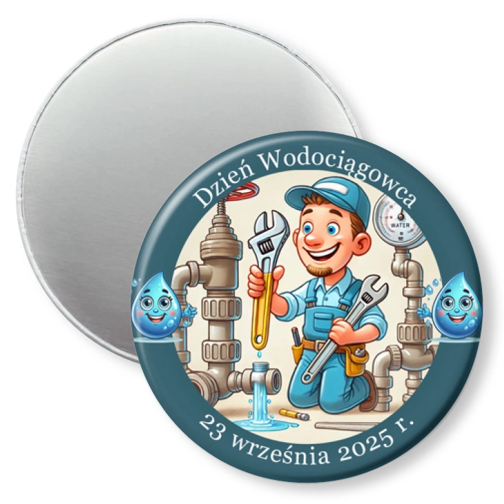 przypinka magnes Dzień Wodociągowca