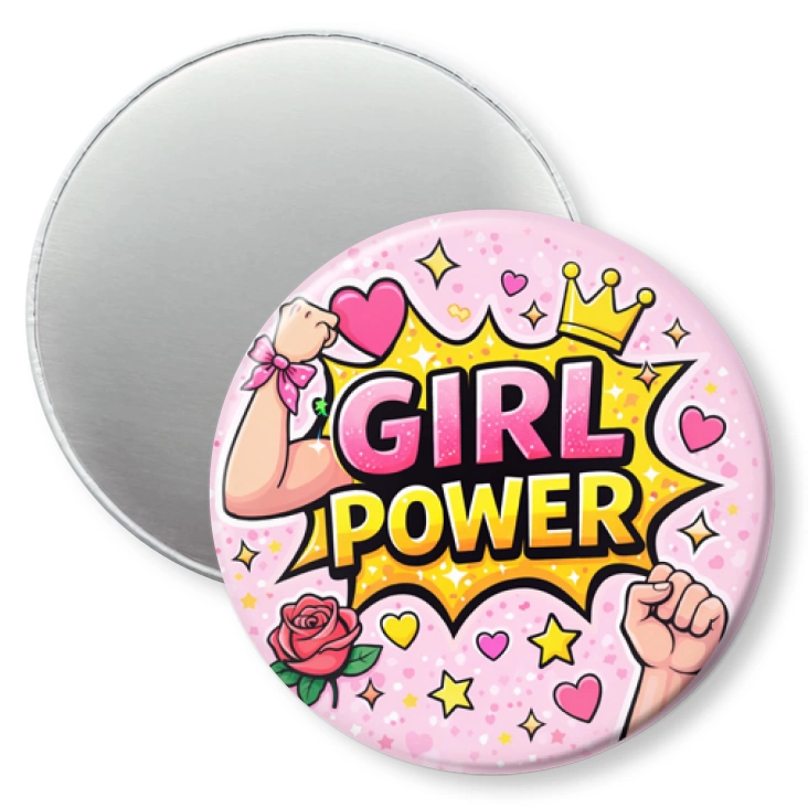 przypinka magnes Girl power