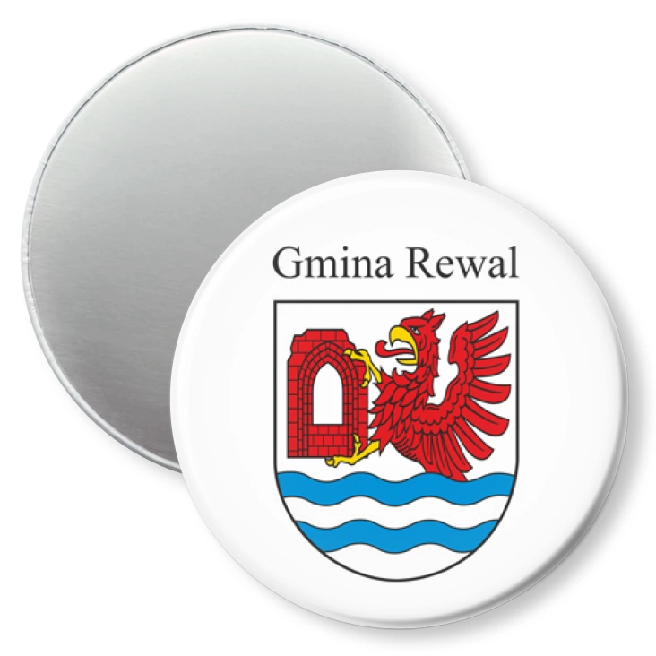 przypinka magnes Gmina Rewal