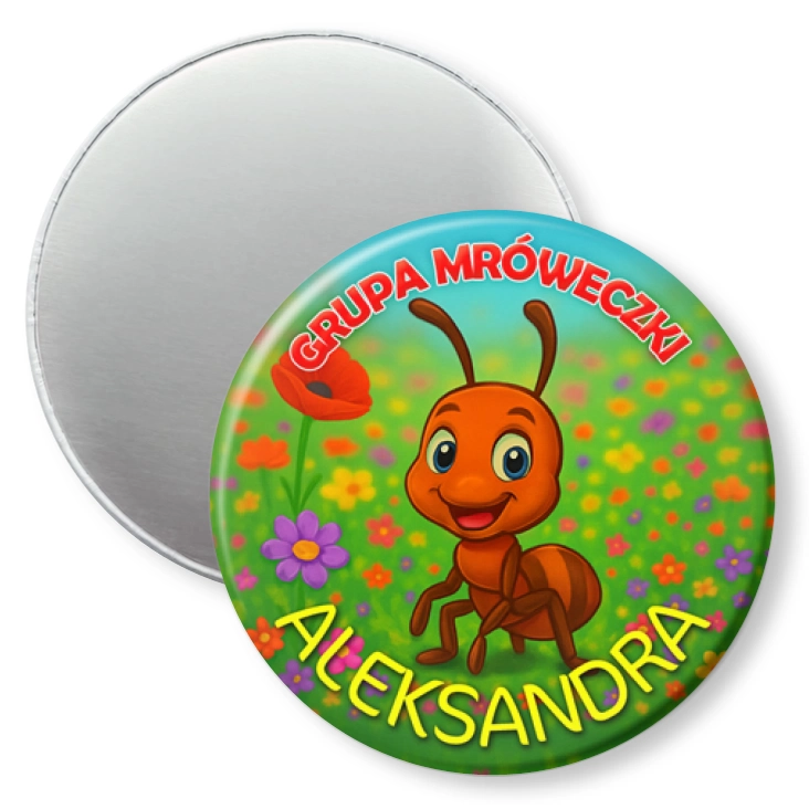 przypinka magnes Grupa Mróweczki