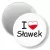 Przypinka magnes I love Sławek