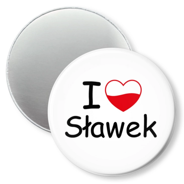 przypinka magnes I love Sławek