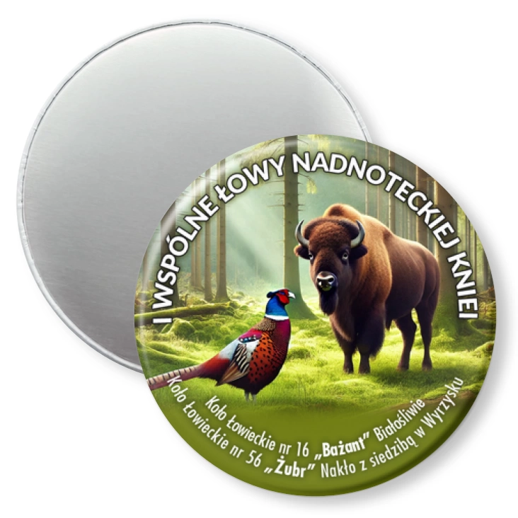 przypinka magnes I Wspólne Łowy Nadnoteckiej Kniei