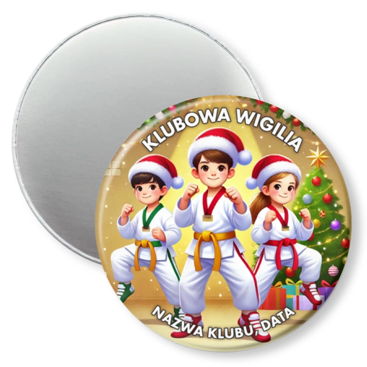 przypinka magnes Klubowa wigilia taekwondo