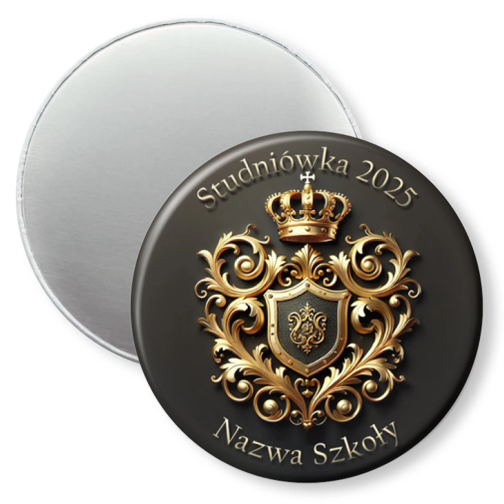 przypinka magnes Królewska Studniówka