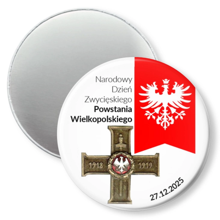 przypinka magnes Krzyż Powstania Wielkopolskiego