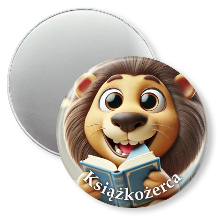 przypinka magnes Książkożerca