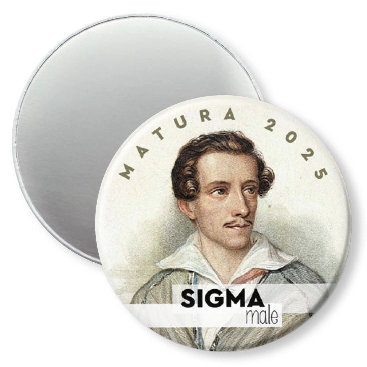 przypinka magnes Matura Słowacki sigma male