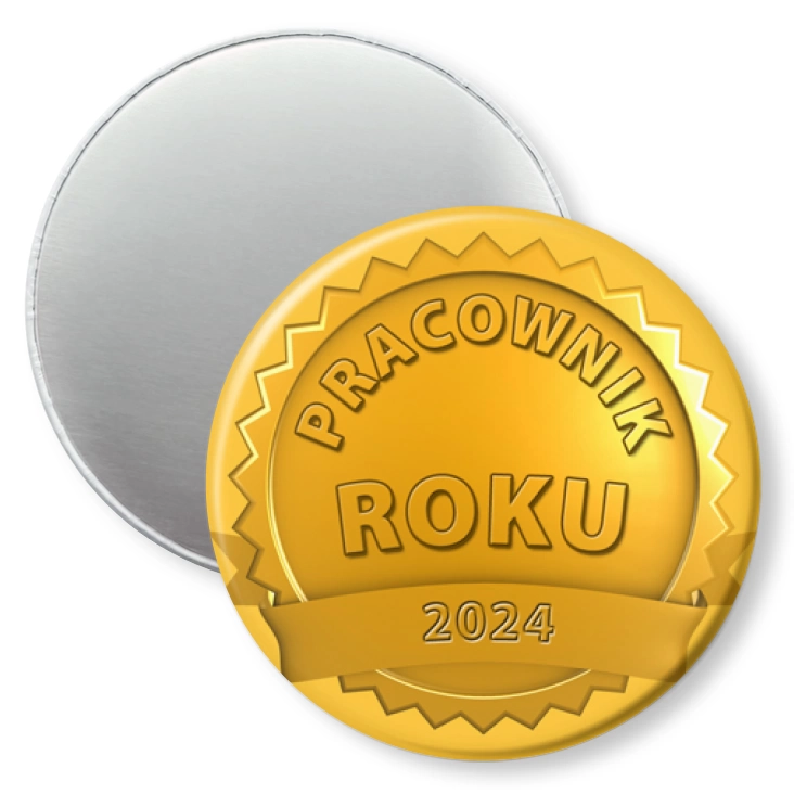 przypinka magnes Medal pracownik roku