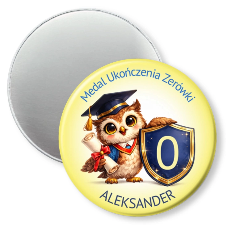 przypinka magnes Medal ukończenia zerówki