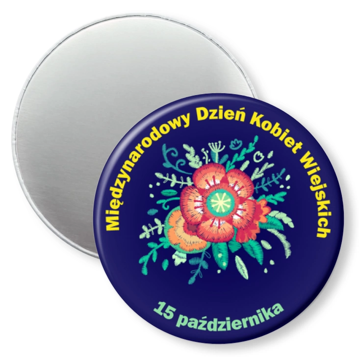 przypinka magnes Międzynarodowy Dzień Kobiet Wiejskich