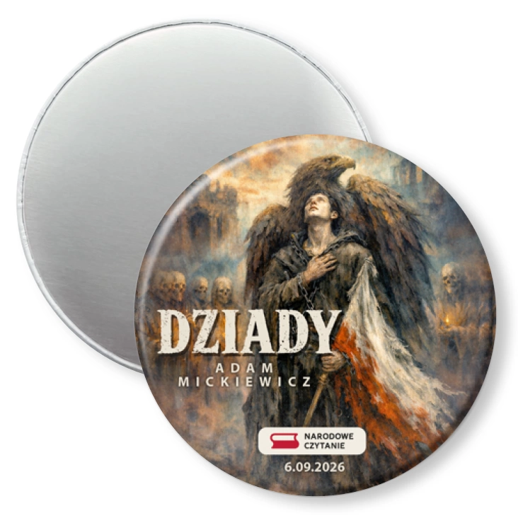 przypinka magnes Narodowe Czytanie 2026 Dziady Mickiewicza