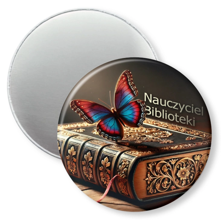 przypinka magnes Nauczyciel Biblioteki