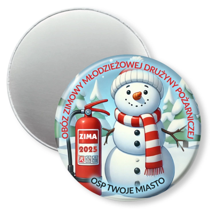przypinka magnes Obóż Zimowy MDP