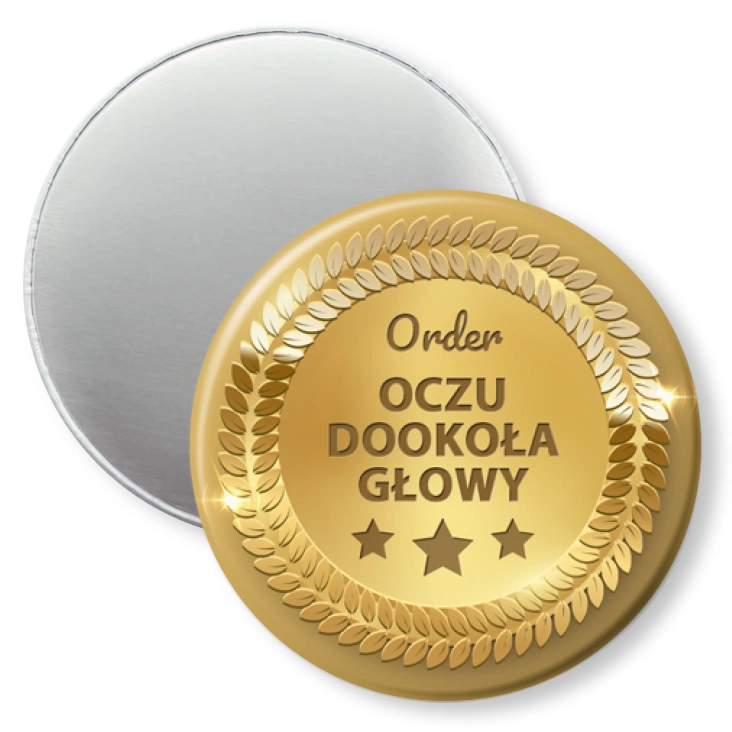 przypinka magnes Order oczu dookoła głowy