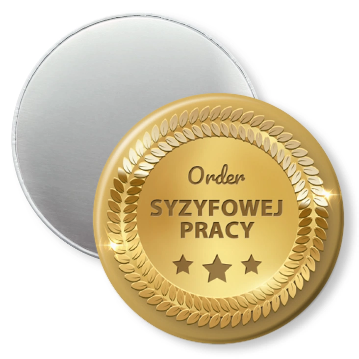 przypinka magnes Order syzyfowej pracy