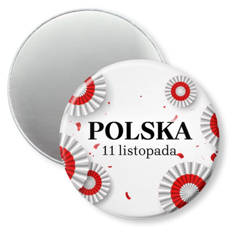 przypinka magnes Polska kokardy narodowe