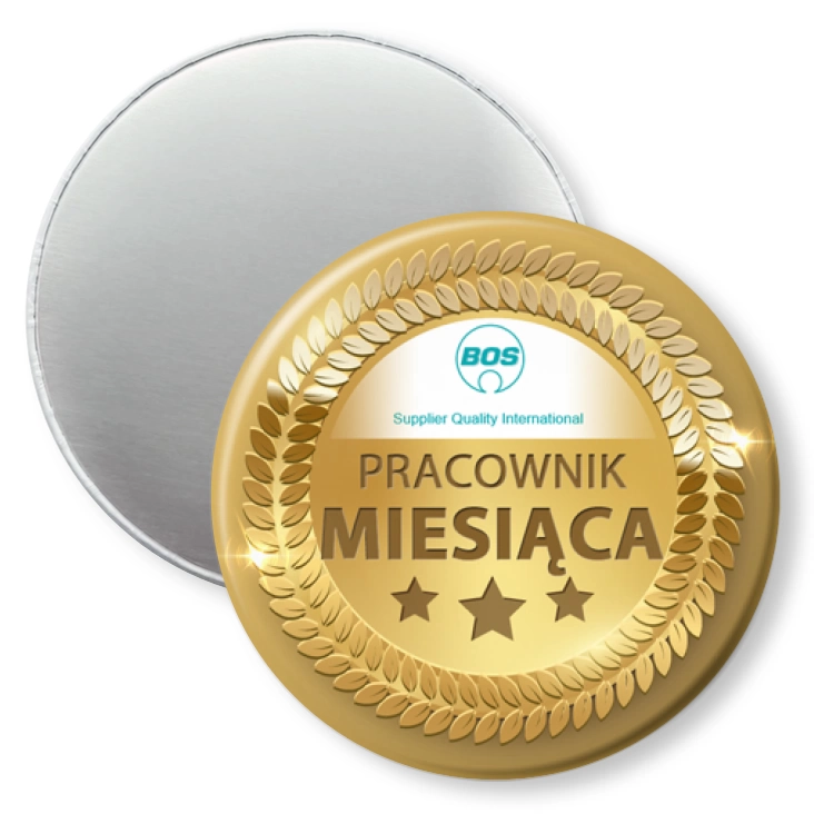 przypinka magnes Pracownik miesiąca Bos