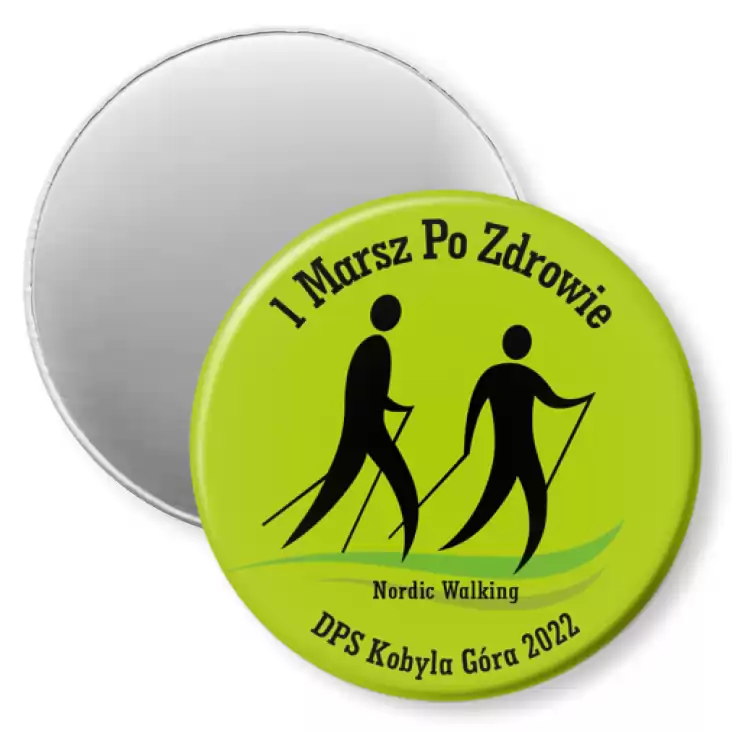 przypinka magnes 1 Marsz po zdrowie DPS Kobyla Góra 2022
