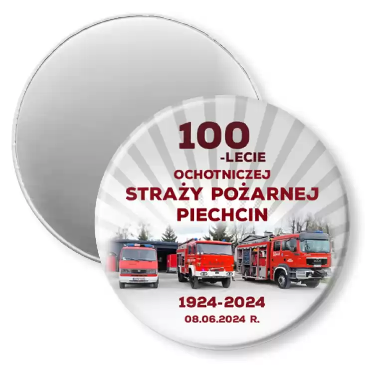przypinka magnes 100-lecie OSP Piechcin