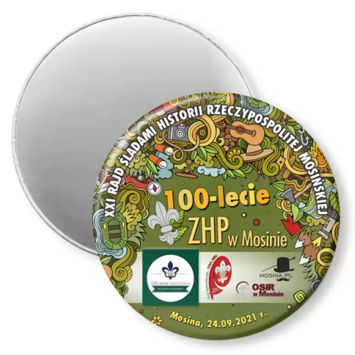 przypinka magnes 100-lecie ZHP w Mosinie