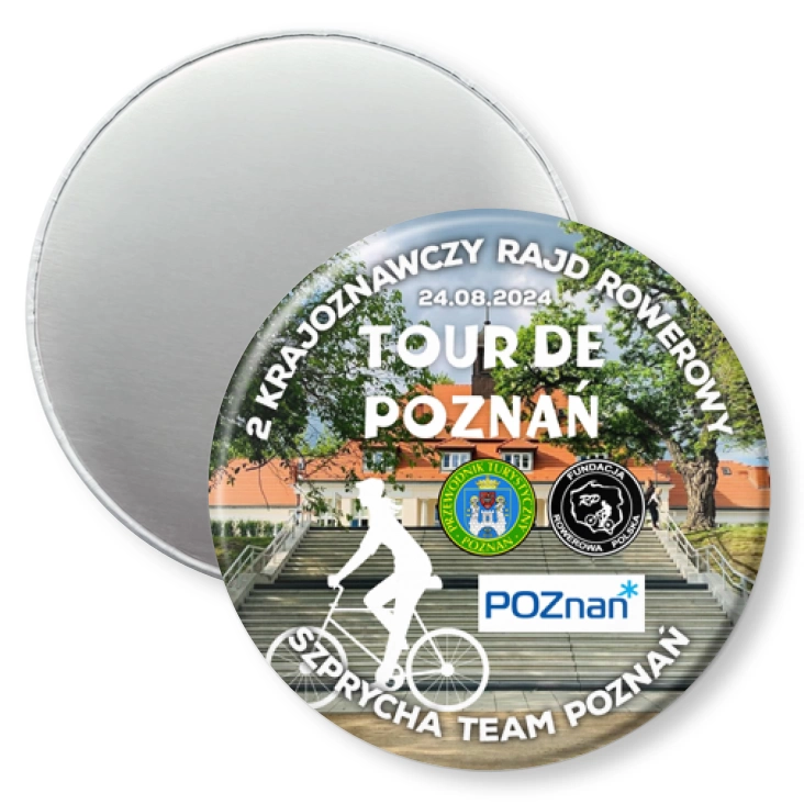 przypinka magnes 2 Krajoznawczy Rajd Rowerowy Tour de Poznań 2024