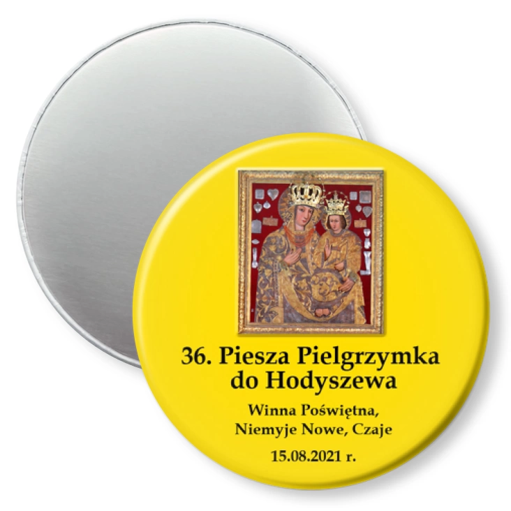 przypinka magnes 36. Piesza Pielgrzymka do Hodyszewa