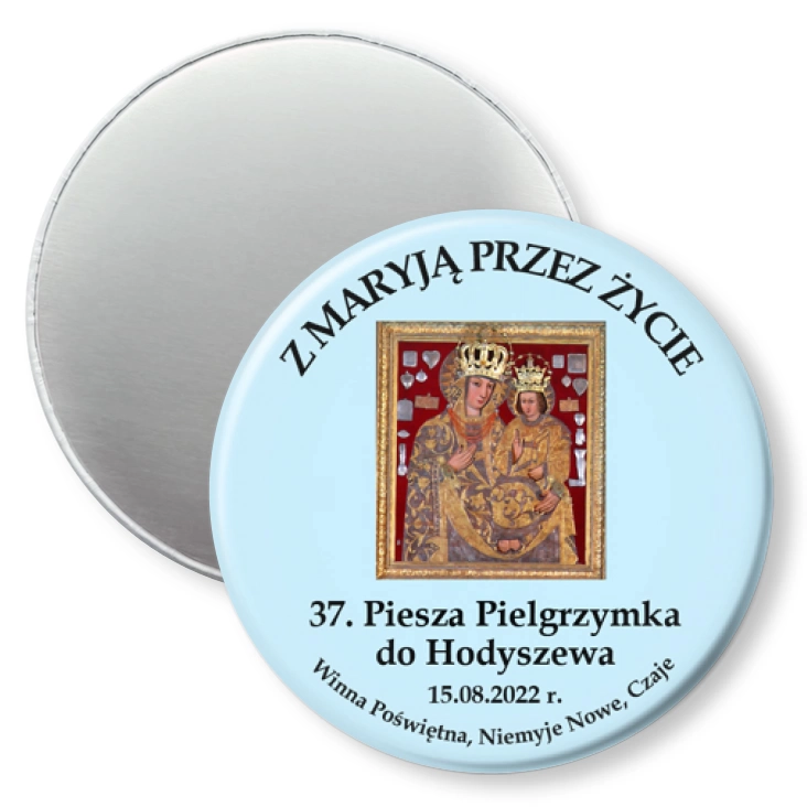 przypinka magnes 37. Piesza Pielgrzymka do Hodyszewa