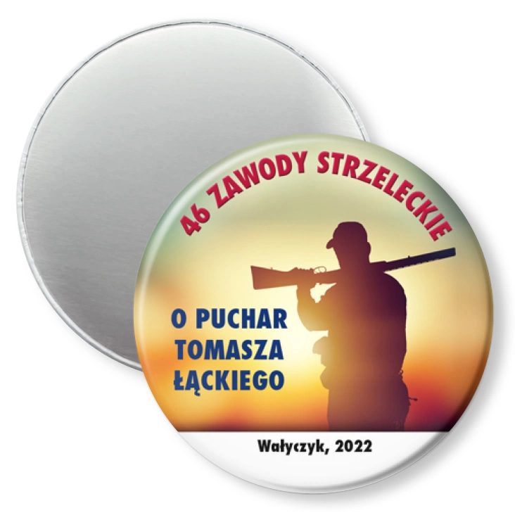 przypinka magnes 46 Zawody Strzeleckie o Puchar Tomasza Łąckiego