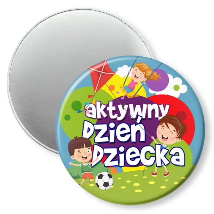 przypinka magnes Aktywny Dzień Dziecka