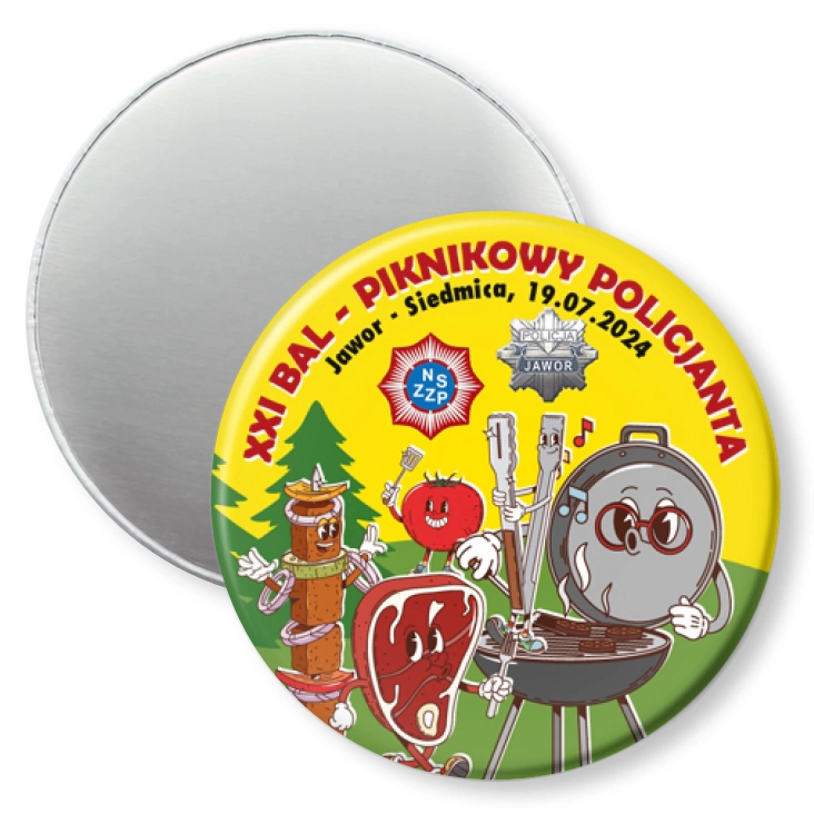 przypinka magnes Bal Piknikowy Policjanta 2024