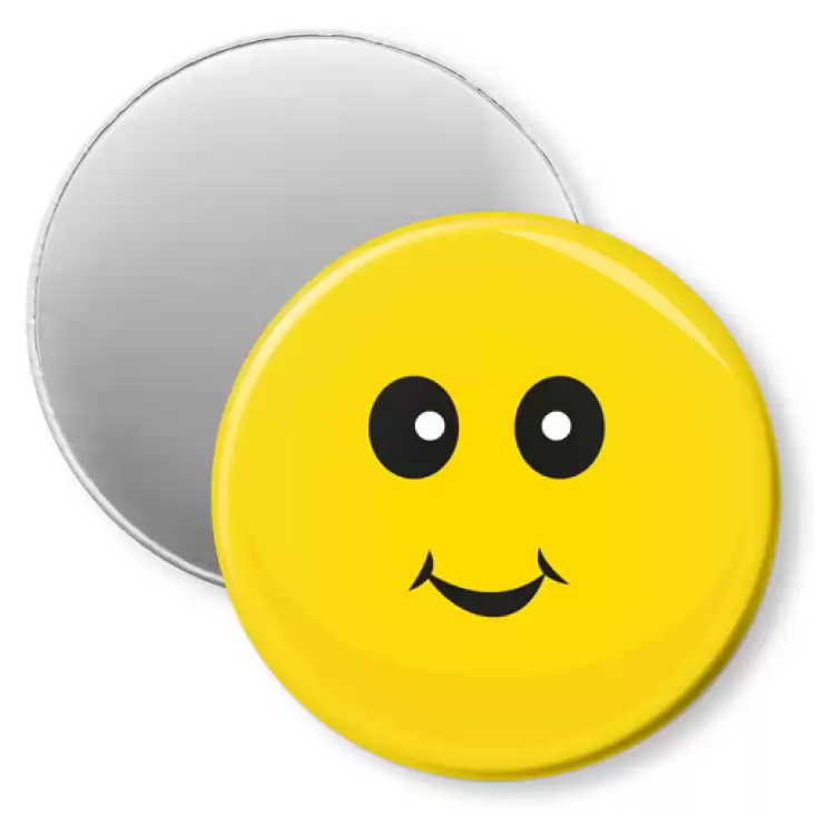 przypinka magnes Buźka uśmiechnięta żółty emotikon