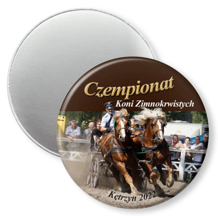przypinka magnes Czempionat Koni Zimnokrwistych Kętrzyn 2022