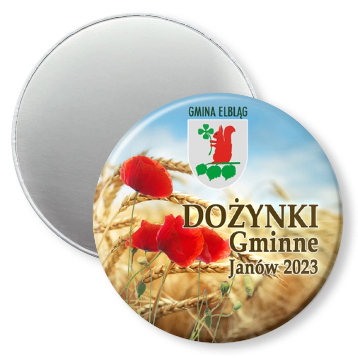 przypinka magnes Dożynki Gmina Elbląg