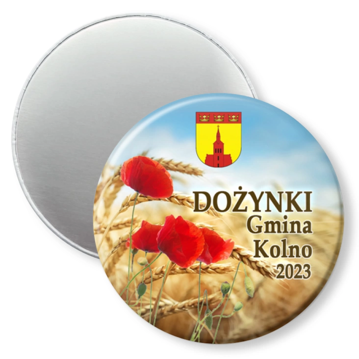 przypinka magnes Dożynki Gmina Kolno