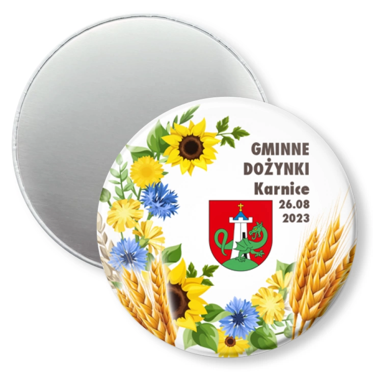 przypinka magnes Dożynki Gminne Karnice
