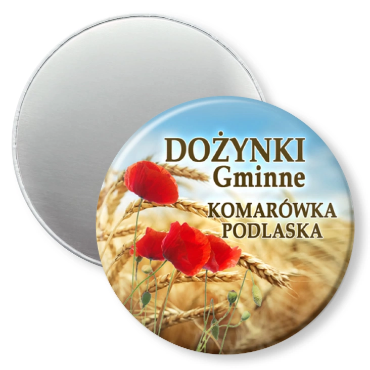przypinka magnes Dożynki Gminne Komarówka Podlaska