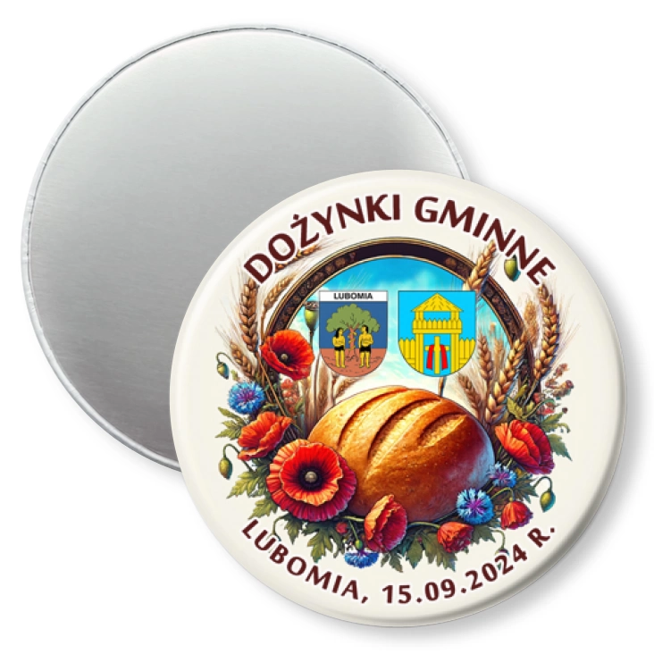 przypinka magnes Dożynki Gminne Lubomia 2024