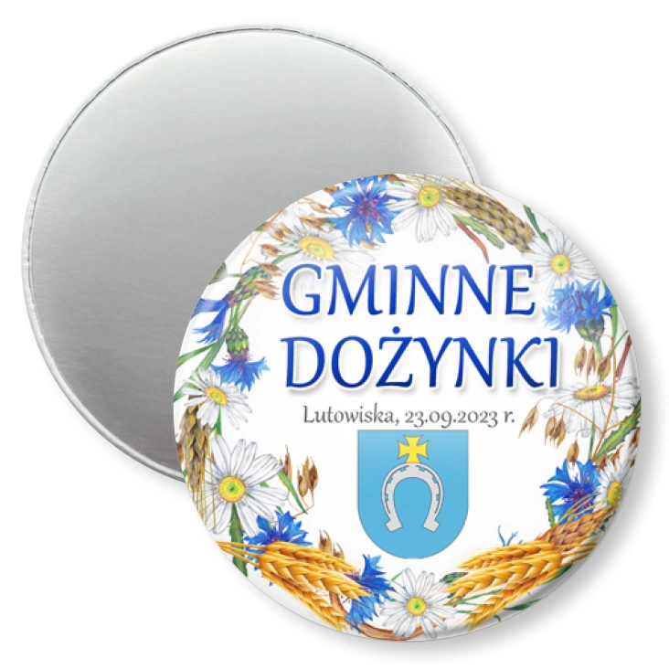 przypinka magnes Dożynki Gminne Lutowiska 2023